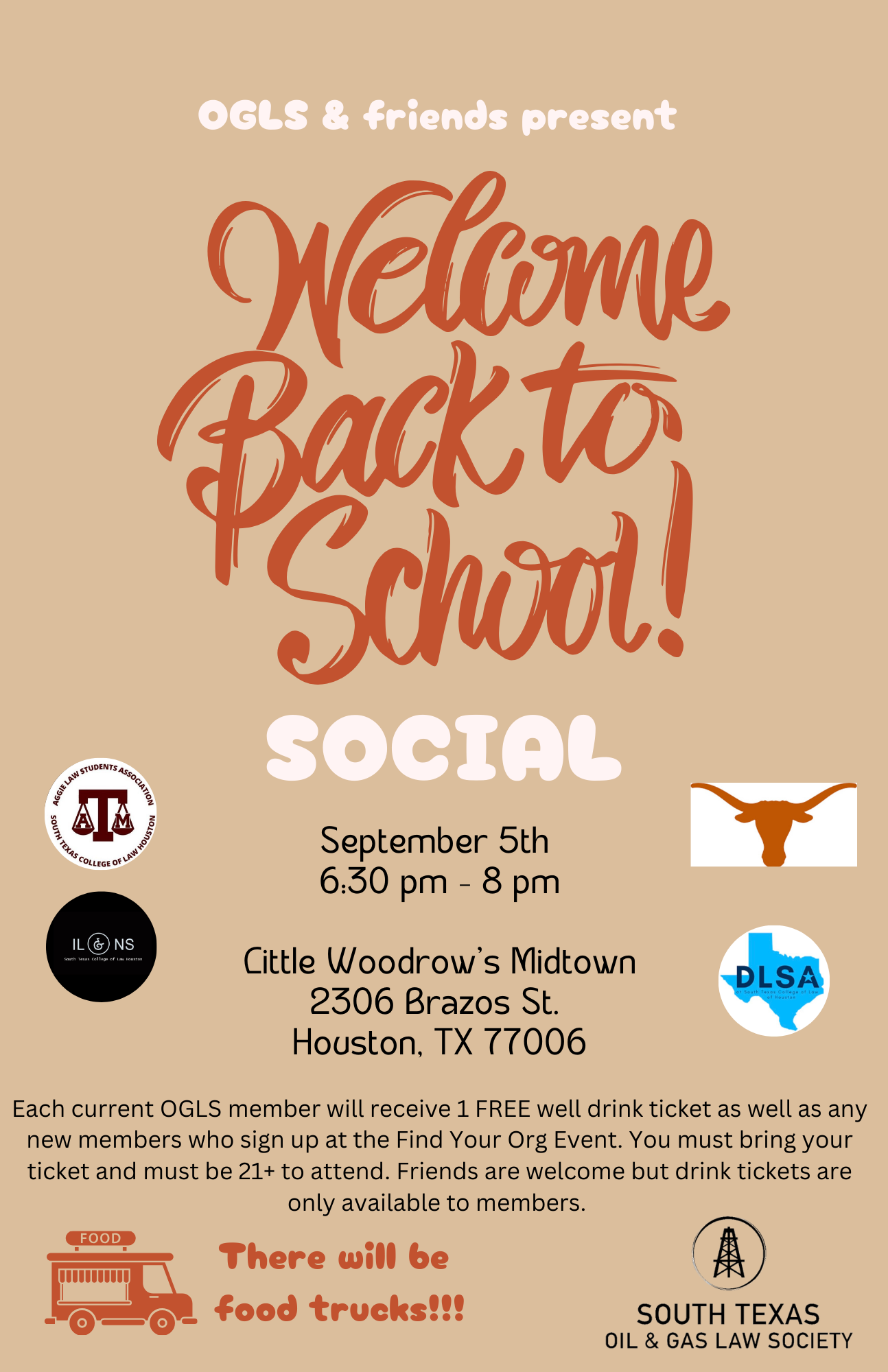 Oil and Gas Legal Society Back to School Social