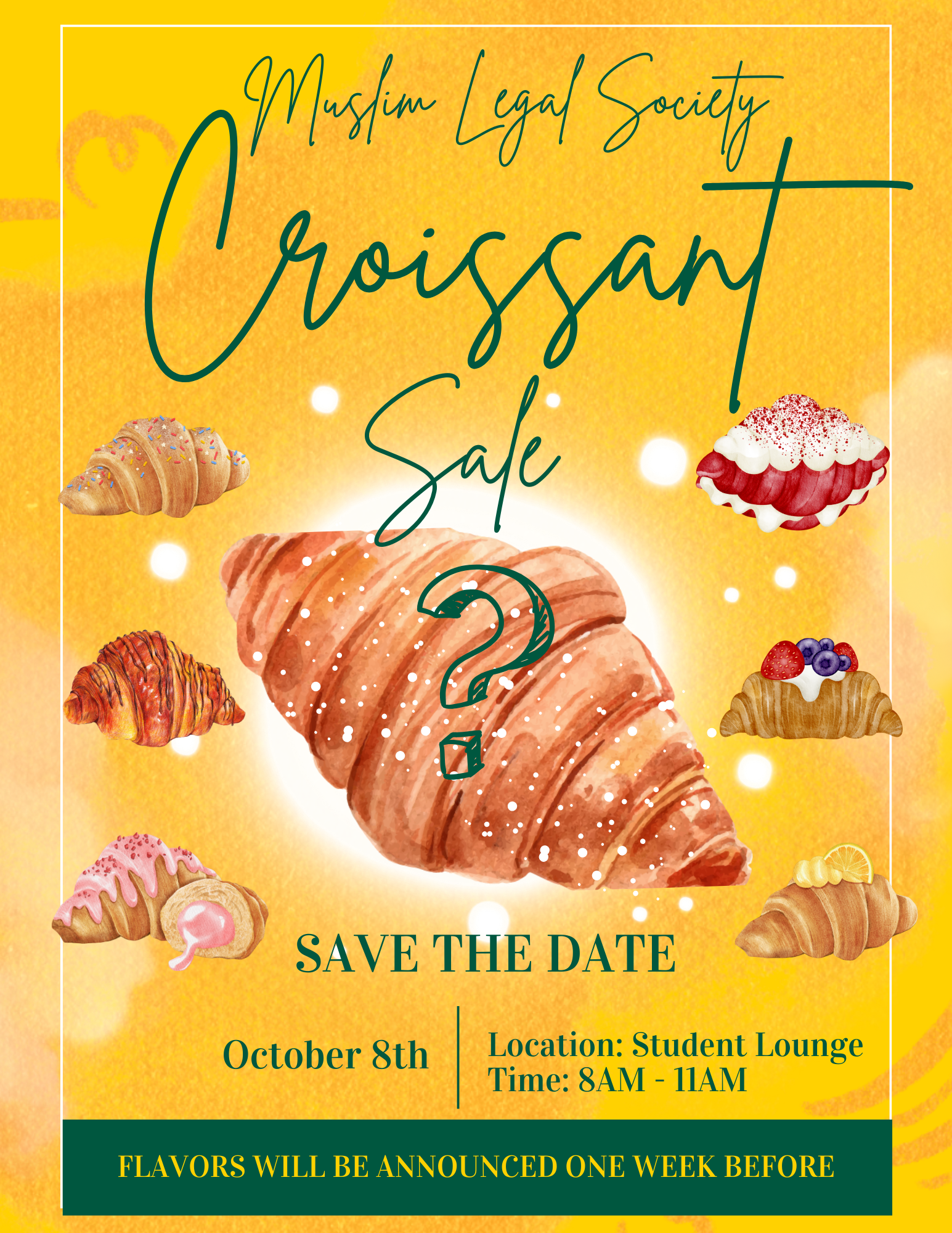 Muslim Legal Society Croissant Sale