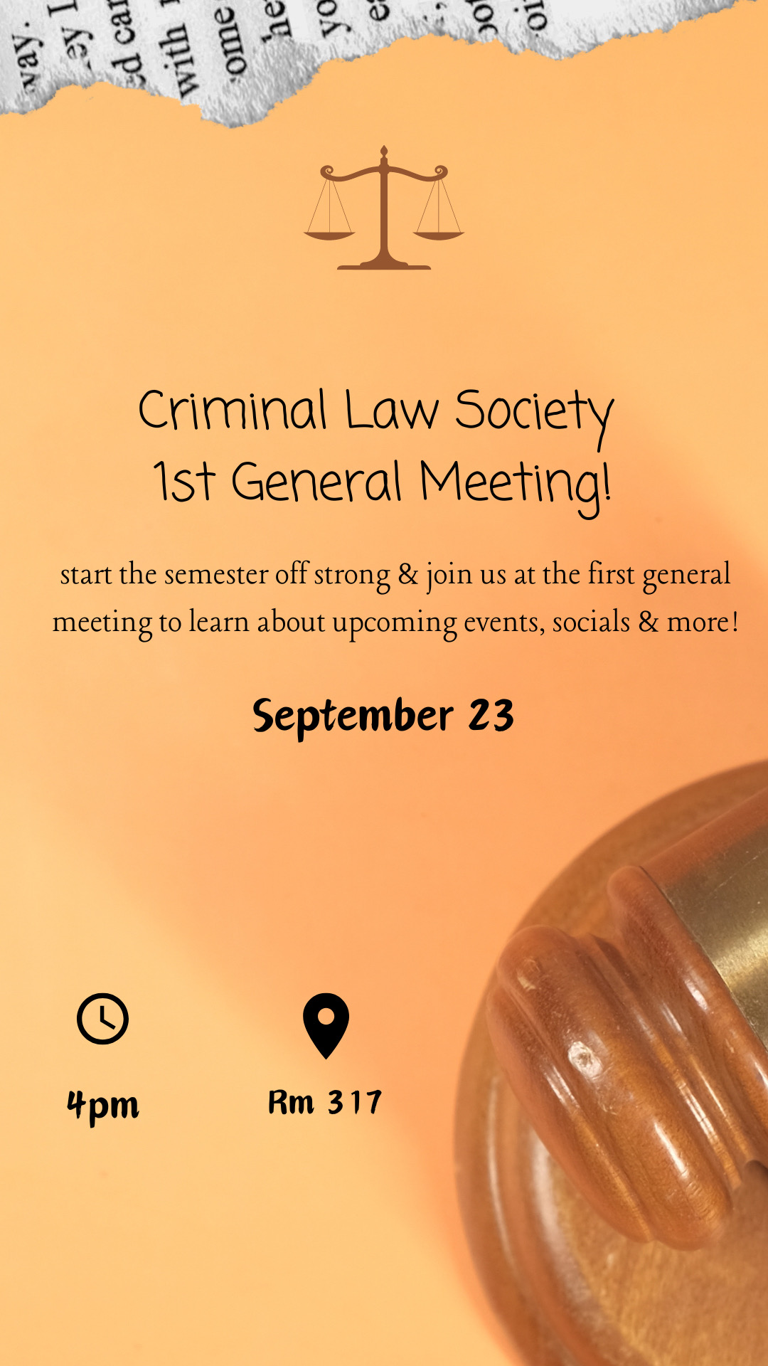 Criminal Law Society General Body Meeting