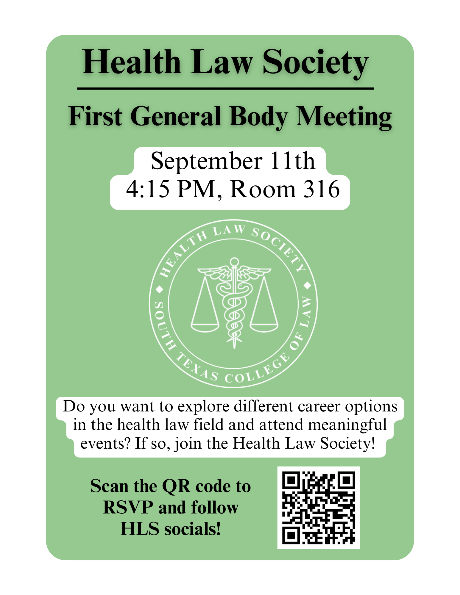 Health Law Society General Body Meeting