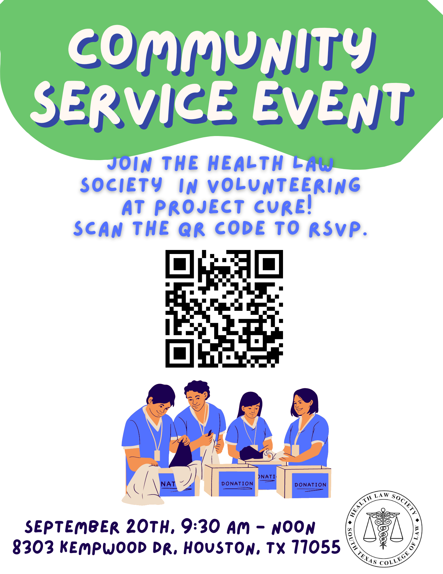 Health Law Society Community Service Event