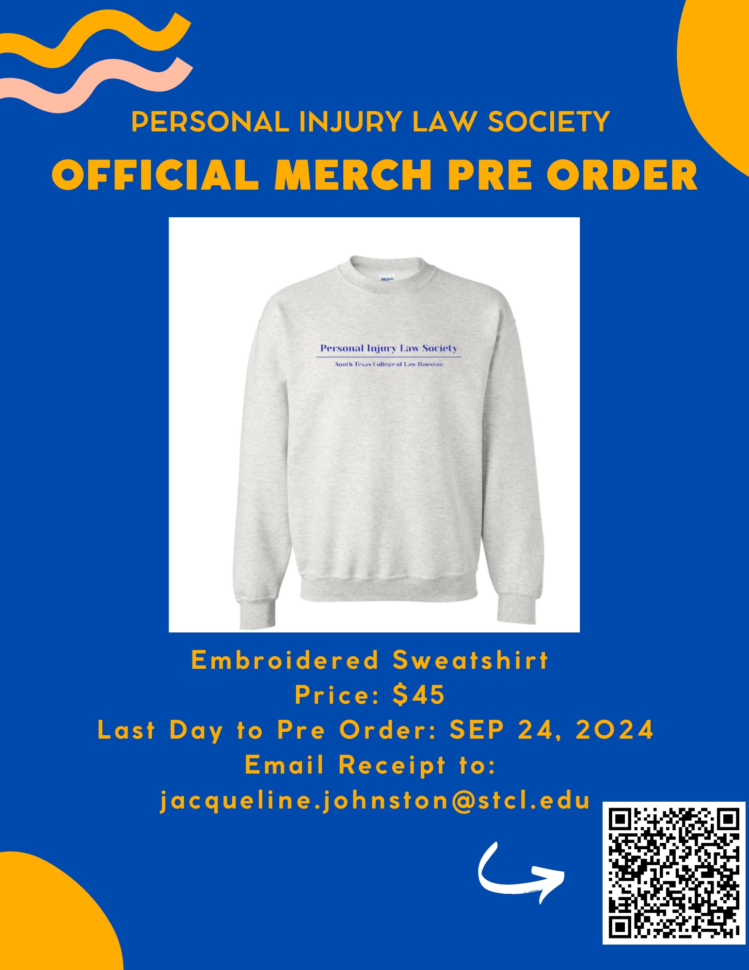 Personal Injury Law Society Merchandise Pre-Order